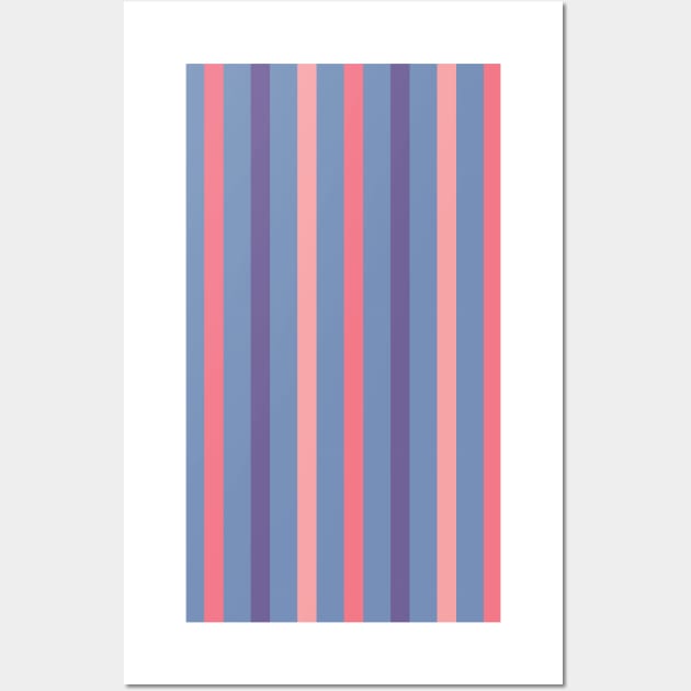 Akash | Colorful Stripes Pattern Wall Art by jeeneecraftz